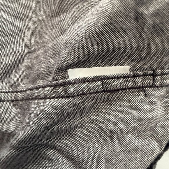 Mens Prana Grey Button-Up Long-Sleeve Shirt X-Large Cotton Blend Made In India - Picture 11 of 16